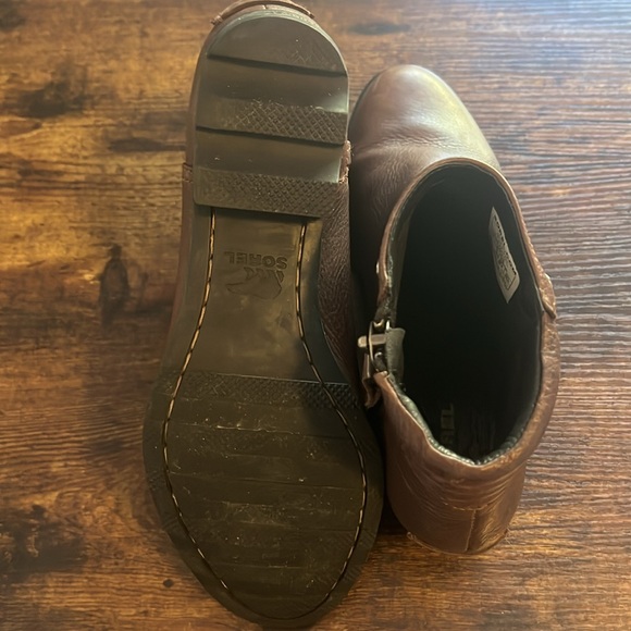 Sorel Danica Brown Side Zip Short Bootie size 9.5 - Picture 4 of 4